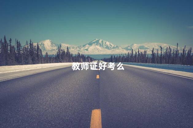 教师证好考么