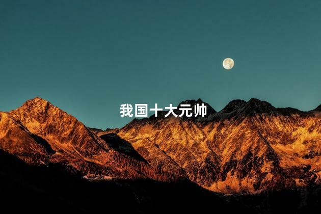 我国十大元帅