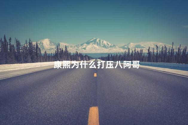 康熙为什么打压八阿哥，康熙为什么训斥八阿哥呢