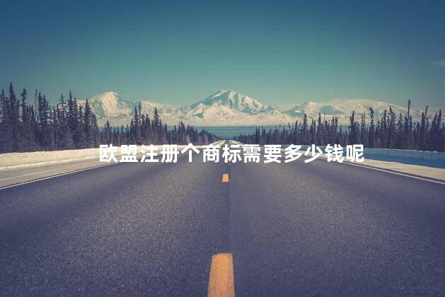 欧盟注册个商标需要多少钱呢 欧盟注册商标费用多少
