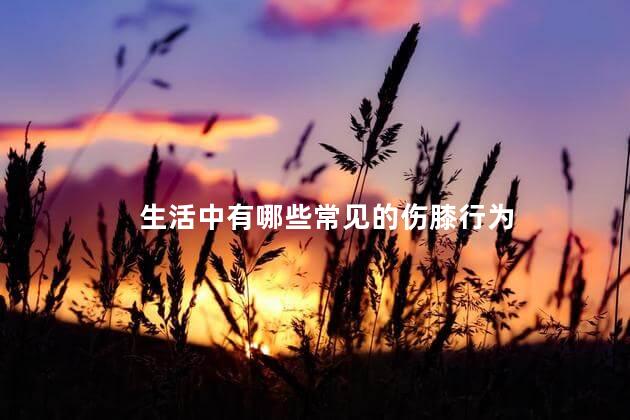 生活中有哪些常见的伤膝行为，伤膝盖的动作有哪些