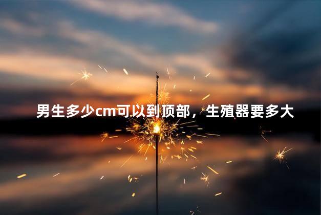 男生多少cm可以到顶部，生殖器要多大才可以顶到顶端