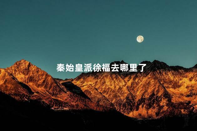 秦始皇派徐福去哪里了，秦始皇时期徐福是干什么用的