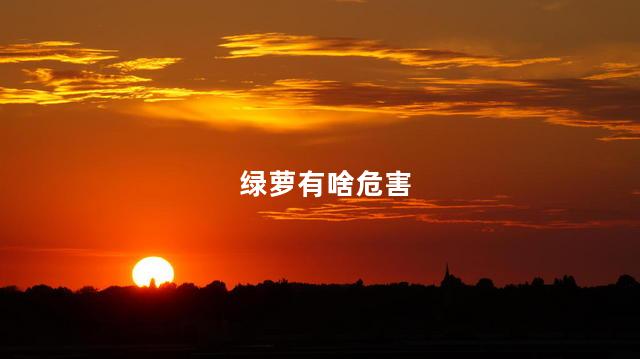 绿萝有啥危害，绿萝有什么危害