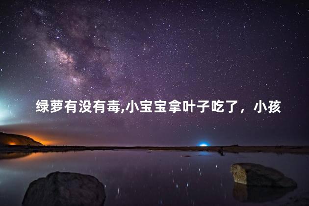 绿萝有没有毒,小宝宝拿叶子吃了，小孩吃了绿萝叶子会中毒吗