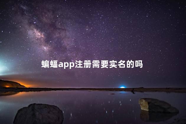蝙蝠app注册需要实名的吗 蝙蝠软件怎么注册