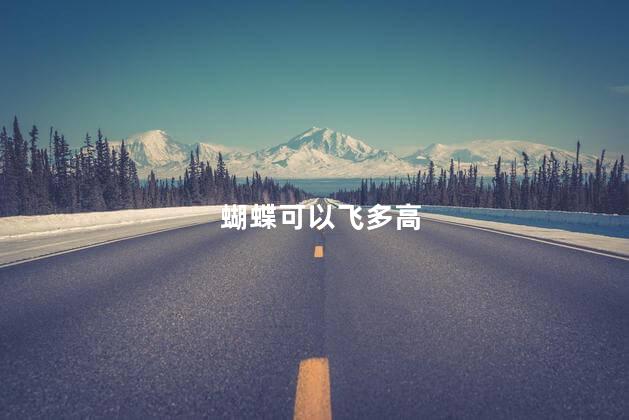 蝴蝶可以飞多高，蝴蝶一般能飞多高