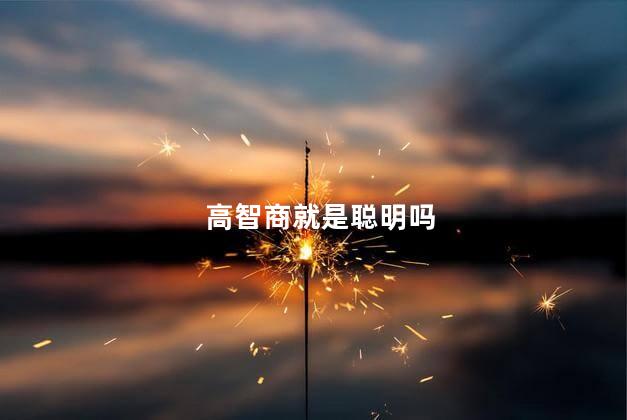 高智商就是聪明吗，高智商的人聪明吗